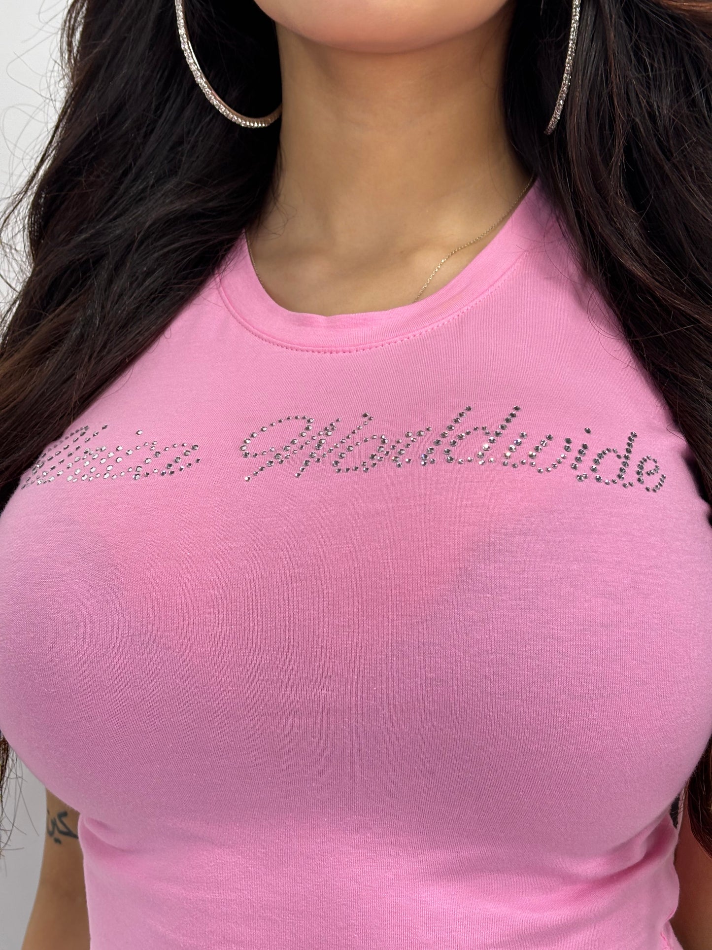 Unica Baby Tee 
Blush Pink